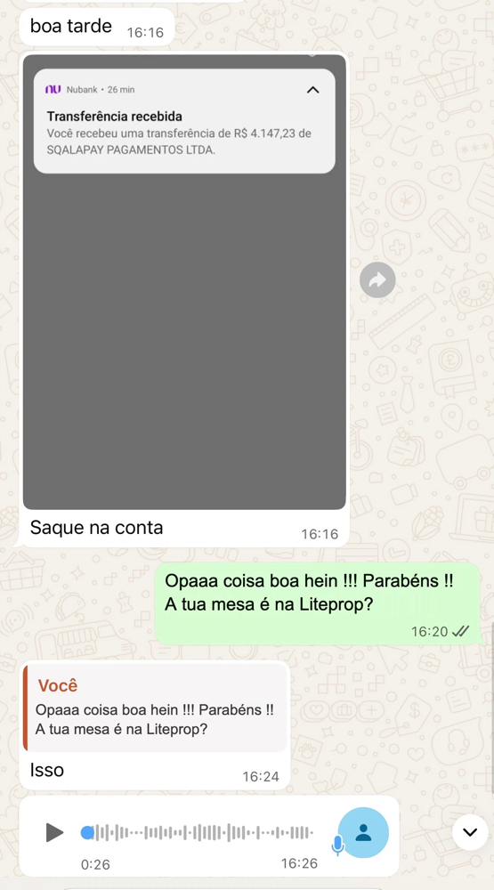 Saque real de aluno 7